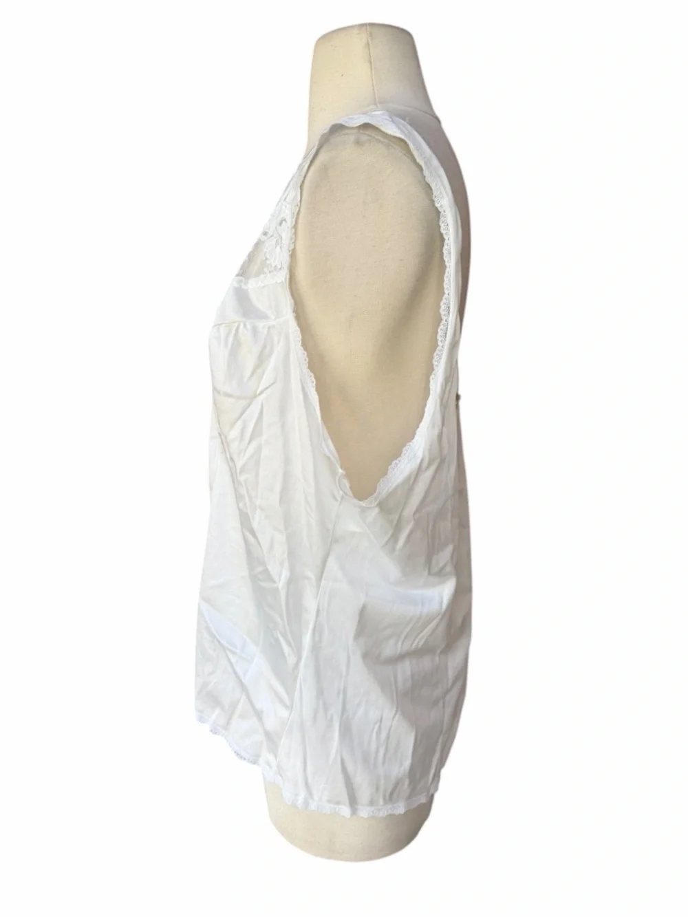 Deadstock w/o Tag 1970s/80s Liza Lawrence 100% Antron III Nylon Camisole - Picture 3 of 4